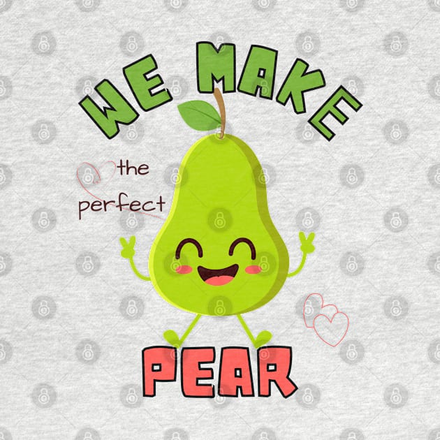 Punny Love: Cartoon Pear Perfection by Toonstruction